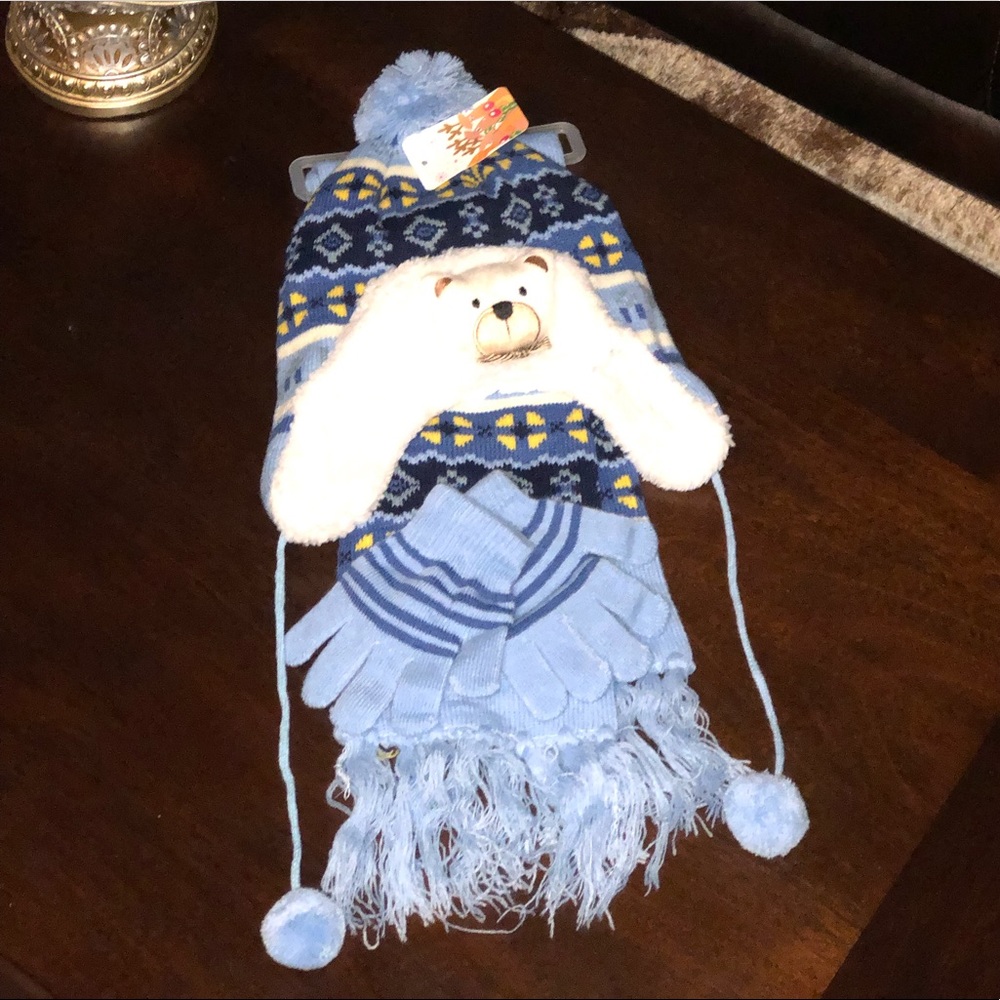 ❄️☃️Hat, scarf,and glove set